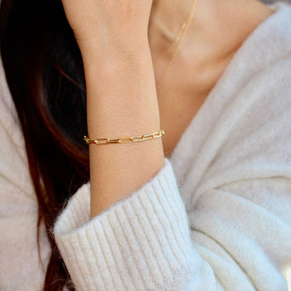 Thalia | Bracciale in oro a forma di graffetta