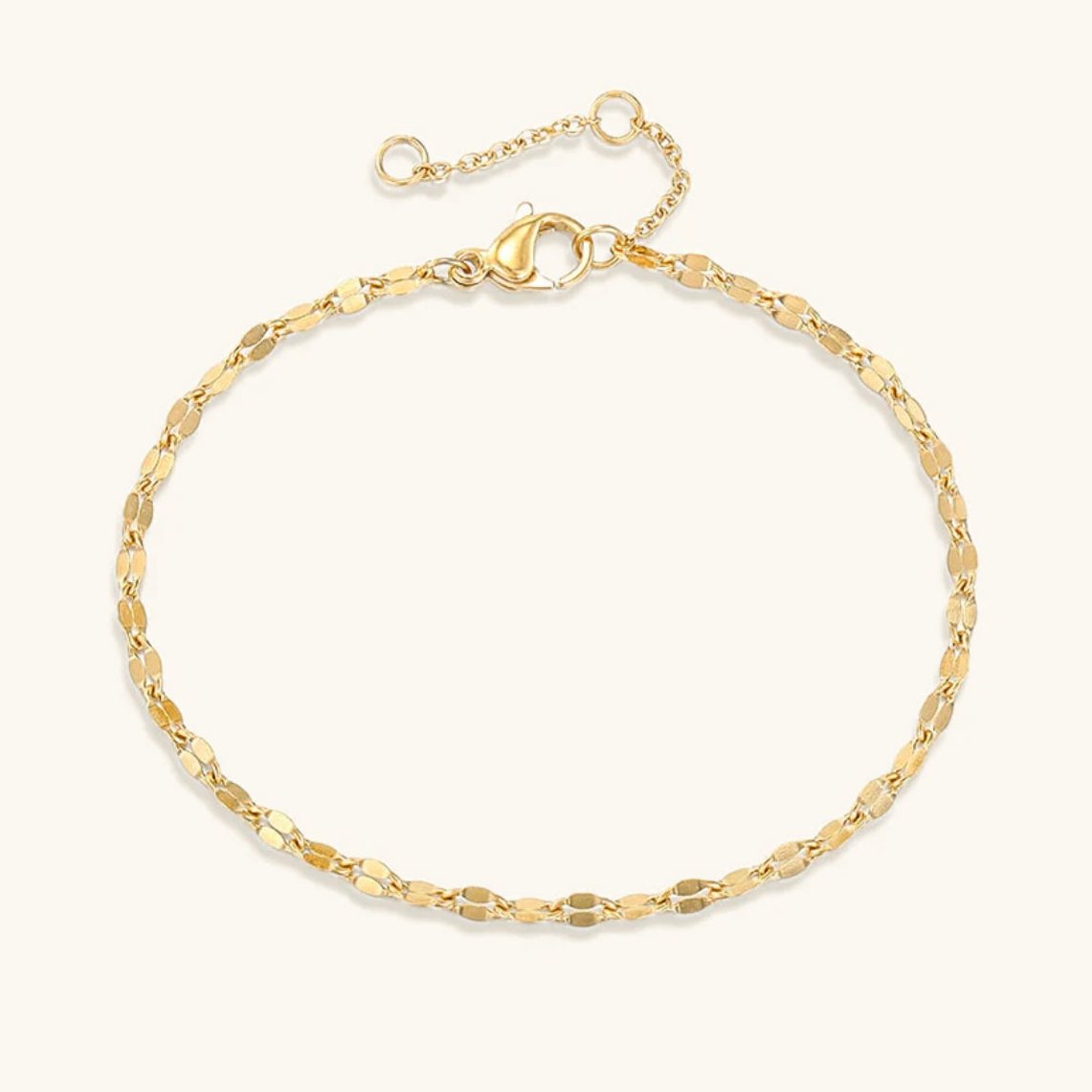 Brianna | Bracciale a catena in pizzo d'oro