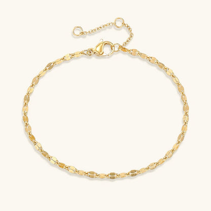 Brianna | Bracciale a catena in pizzo d'oro