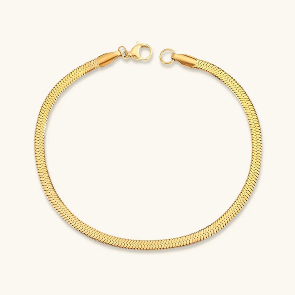 Clara | Bracciale a spina di pesce in oro