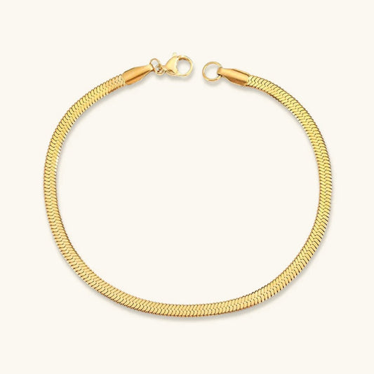 Clara | Bracciale a spina di pesce in oro